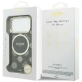 Etui Guess IML Peony Dot MagSafe na iPhone 17 Pro - czarne