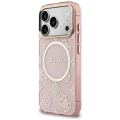 Etui Guess IML Peony Dot MagSafe na iPhone 17 Pro - różowe