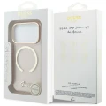 Etui Guess IML Script Metal MagSafe na iPhone 17 Pro - różowe