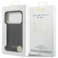 Etui Guess Perforated 4G MagSafe na iPhone 17 Pro - czarne