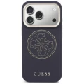 Etui Guess Perforated 4G MagSafe na iPhone 17 Pro - niebieskie