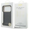 Etui Guess Perforated 4G MagSafe na iPhone 17 Pro - niebieskie