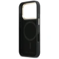 Etui Karl Lagerfeld Croco KL Script Logo MagSafe na iPhone 17 Pro - czarne