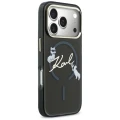Etui Karl Lagerfeld IML Choupettes Karl  Script Logo MagSafe na iPhone 17 Pro - czarne