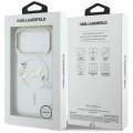 Etui Karl Lagerfeld IML Choupettes Karl  Script Logo MagSafe na iPhone 17 Pro - przezroczyste