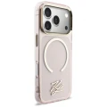 Etui Karl Lagerfeld IML KL Script Logo MagSafe na iPhone 17 Pro - różowe