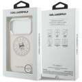 Etui Karl Lagerfeld Point & Choupette Sketch MagSafe na iPhone 17 Pro - różowe