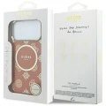 Etui Guess IML Peony Dot MagSafe na iPhone 17 Pro Max - pomarańczowe
