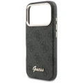Etui Guess 4G Script MagSafe na iPhone 17 Pro Max - czarne
