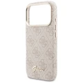 Etui Guess 4G Script MagSafe na iPhone 17 Pro Max - różowe