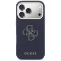 Etui Guess FW Resin Logo na iPhone 17 Pro Max - niebieskie
