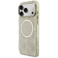Etui Guess IML Peony Dot MagSafe na iPhone 17 Pro Max - beżowe
