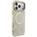 Etui Guess IML Peony Dot MagSafe na iPhone 17 Pro Max - beżowe
