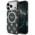 Etui Guess IML Peony Dot MagSafe na iPhone 17 Pro Max - czarne