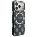 Etui Guess IML Peony Dot MagSafe na iPhone 17 Pro Max - czarne