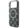 Etui Guess IML Peony Dot MagSafe na iPhone 17 Pro Max - czarne