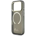 Etui Guess IML Script Metal MagSafe na iPhone 17 Pro Max - czarne