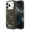 Etui Guess IML Script Metal MagSafe na iPhone 17 Pro Max - czarno-brązowe