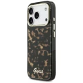Etui Guess IML Script Metal MagSafe na iPhone 17 Pro Max - czarno-brązowe