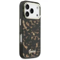 Etui Guess IML Script Metal MagSafe na iPhone 17 Pro Max - czarno-brązowe