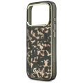 Etui Guess IML Script Metal MagSafe na iPhone 17 Pro Max - czarno-brązowe