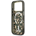Etui Guess IML Script Metal MagSafe na iPhone 17 Pro Max - czarno-brązowe