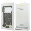 Etui Guess IML Script Metal MagSafe na iPhone 17 Pro Max - czarno-brązowe