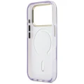 Etui Guess IML Shell Script Metal MagSafe na iPhone 17 Pro Max - fioletowe
