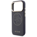 Etui Guess Perforated 4G MagSafe na iPhone 17 Pro Max - niebieskie
