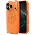 Etui Guess Perforated 4G MagSafe na iPhone 17 Pro Max - pomarańczowe