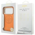 Etui Guess Perforated 4G MagSafe na iPhone 17 Pro Max - pomarańczowe