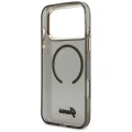 Etui Guess IML Glitters Script Strap MagSafe do iPhone 17 Pro Max - czarne