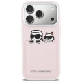 Etui Karl Lagerfeld Karl & Choupette Print & Pocket na iPhone 17 Pro Max - różowe