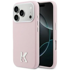 Etui Karl Lagerfeld Karl Head Logo MagSafe na iPhone 17 Pro Max - różowe