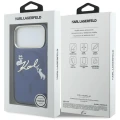 Etui Karl Lagerfeld IML Choupettes Karl  Script Logo MagSafe na iPhone 17 Pro Max - niebieskie