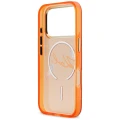 Etui Karl Lagerfeld IML Choupettes Karl  Script Logo MagSafe na iPhone 17 Pro Max - pomarańczowe