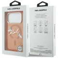 Etui Karl Lagerfeld IML Choupettes Karl  Script Logo MagSafe na iPhone 17 Pro Max - pomarańczowe