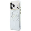 Etui Karl Lagerfeld IML Choupettes Karl  Script Logo MagSafe na iPhone 17 Pro Max - przezroczyste