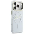 Etui Karl Lagerfeld IML Choupettes Karl  Script Logo MagSafe na iPhone 17 Pro Max - przezroczyste