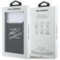 Etui Karl Lagerfeld IML Glitter KL Diamond Logo na iPhone 17 Pro Max - czarne