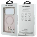 Etui Karl Lagerfeld IML K Head Logo MagSafe na iPhone 17 Pro Max - różowe