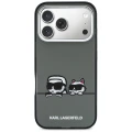 Etui Karl Lagerfeld IML Karl & Choupette Peekaboo Logo MagSafe na iPhone 17 Pro Max - czarne
