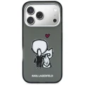 Etui Karl Lagerfeld Karl & Choupette Back MagSafe na iPhone 17 Pro Max - czarne