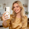 Etui Tech-Protect MagFlex na Samsung Galaxy S26+ - przezroczysto-złote