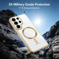 Etui Tech-Protect MagFlex na Samsung Galaxy S26 Ultra - przezroczysto-złote