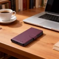 Etui Tech-Protect Wallet na Samsung Galaxy S26 - bordowe