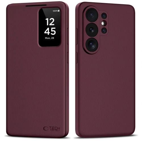 Etui Tech-Protect Smart Wallet na Samsung Galaxy S26 Ultra - bordowe