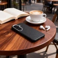 Etui Tech-Protect Ion Carbon MagSafe na Samsung Galaxy S26 - czarno-srebrne