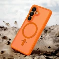 Etui Tech-Protect Magmat MagSafe na Samsung Galaxy S26 - pomarańczowo-matowe