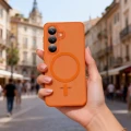 Etui Tech-Protect Magmat MagSafe na Samsung Galaxy S26 - pomarańczowo-matowe